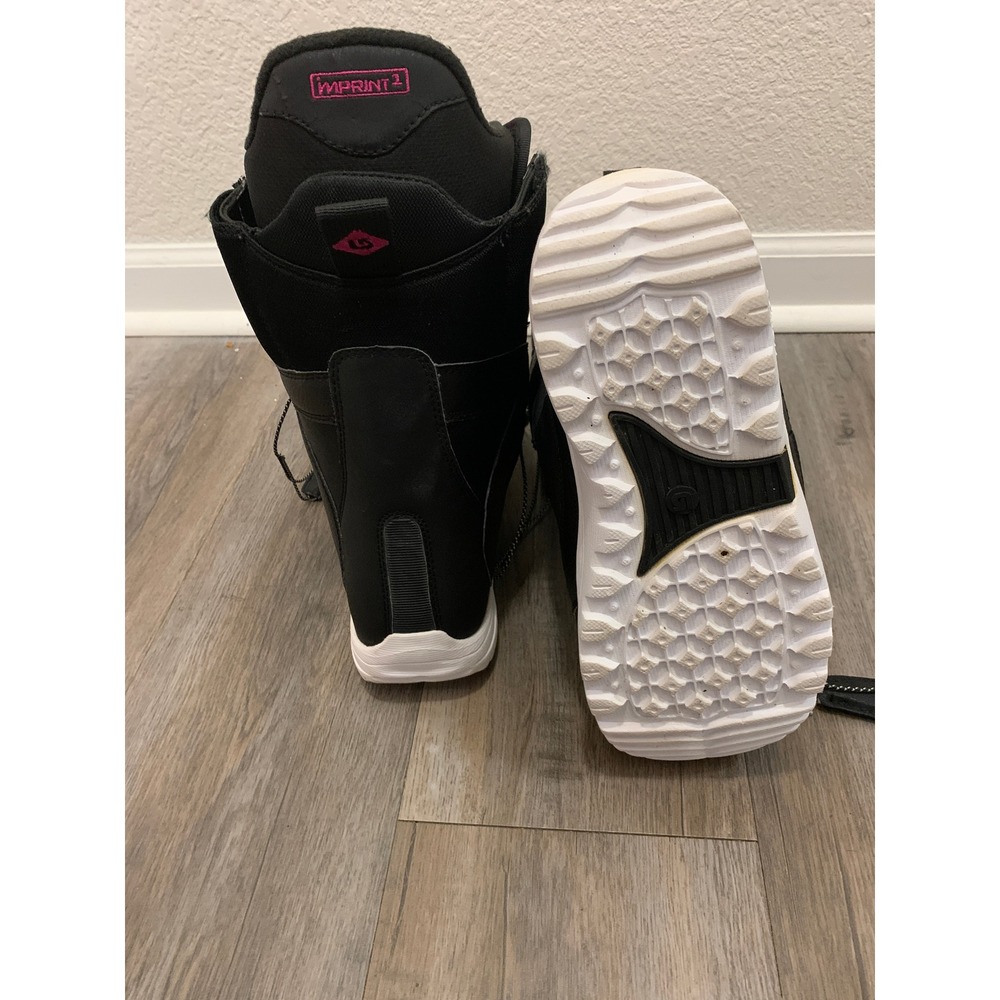 Burton Mint Women's Snowboard Boots Size 8 Black Pink Speed Zone Imprint 1 - Picture 4 of 11